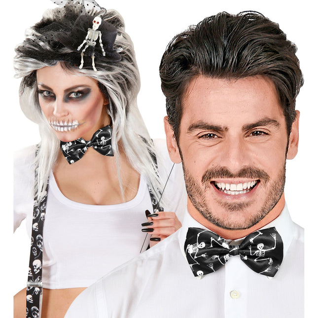 Squelette à nœud d'Halloween