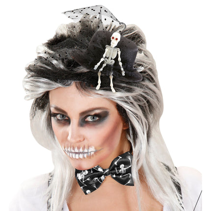 Squelette à nœud d'Halloween