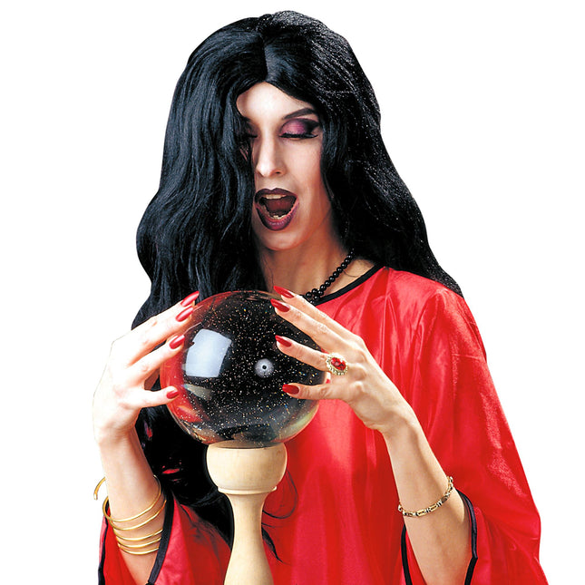 Perruque de sorcière noire Amelia