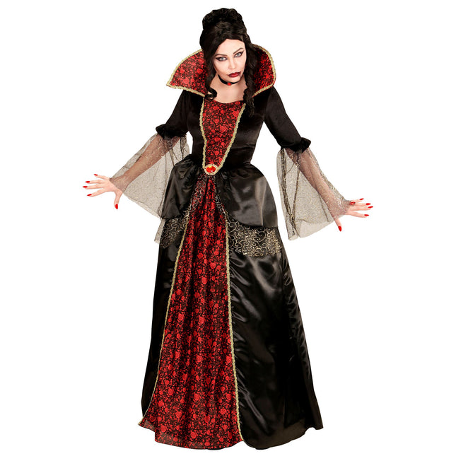Robe d'Halloween Rouge Noir Dames Vampire