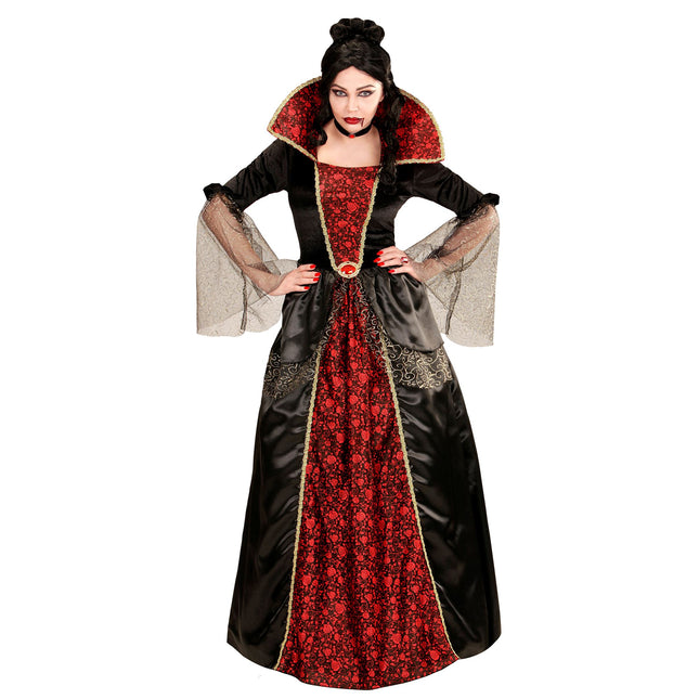 Robe d'Halloween Rouge Noir Dames Vampire