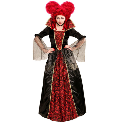 Robe d'Halloween Rouge Noir Dames Vampire