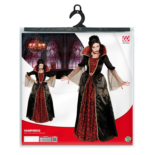 Robe d'Halloween Rouge Noir Dames Vampire