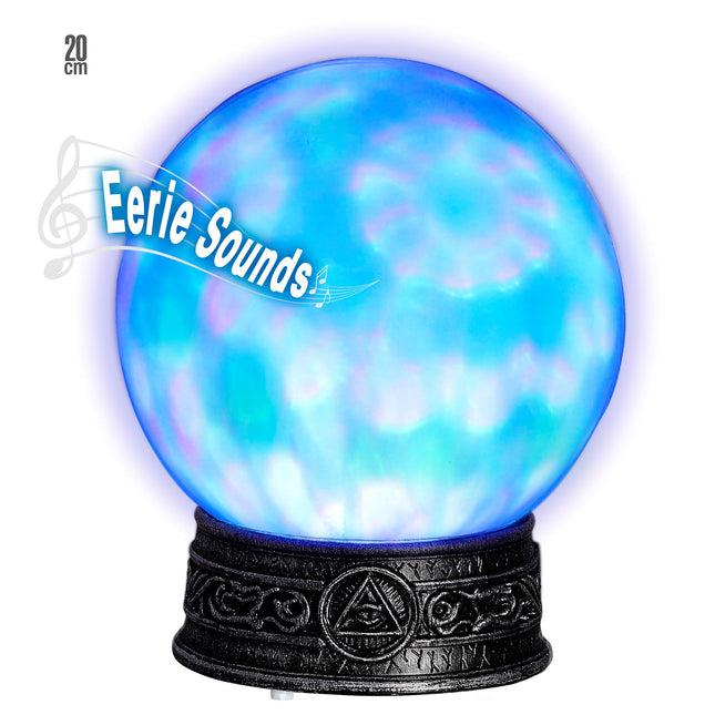 Globe d'Halloween en verre avec lumière
