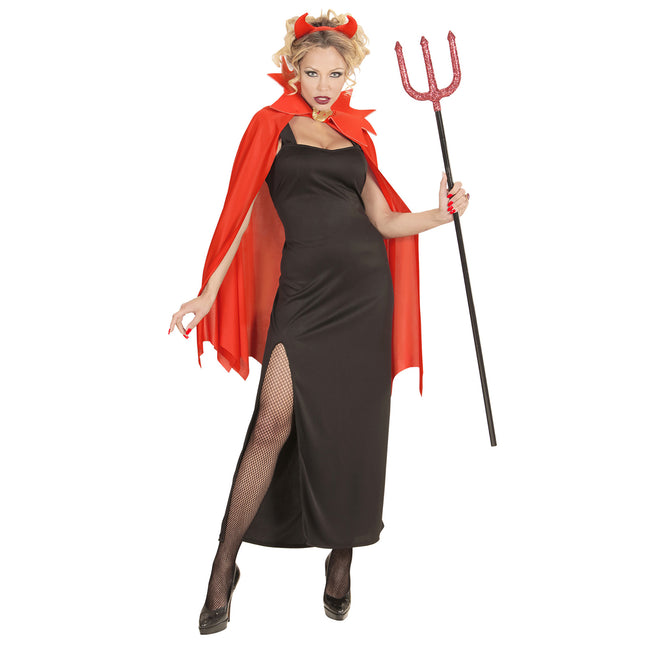 Robe d'Halloween Rouge Noir Dames Diable