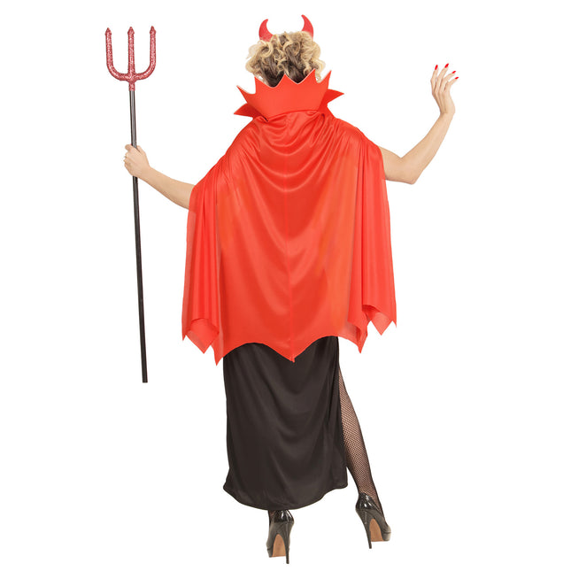 Robe d'Halloween Rouge Noir Dames Diable