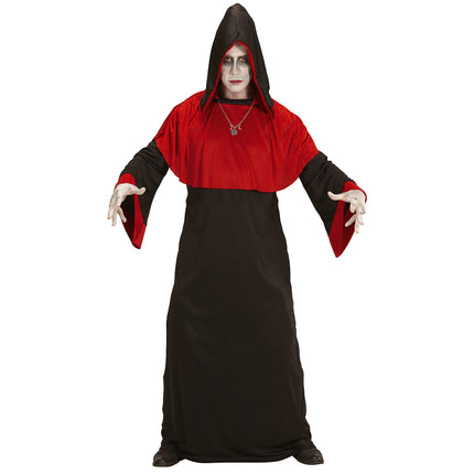 Costume d'Halloween Démon noir et rouge pour homme