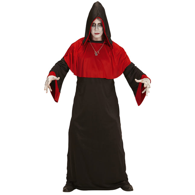 Costume d'Halloween Démon noir et rouge pour homme