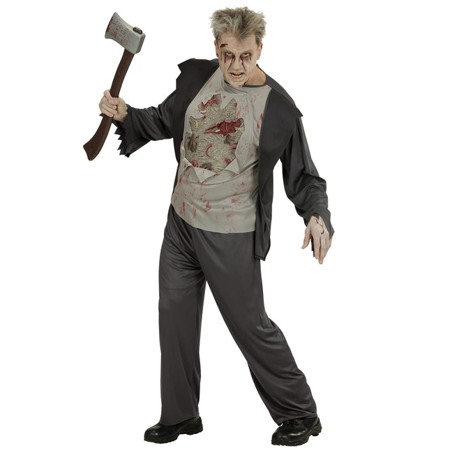 Costume d'Halloween Zombie noir pour homme