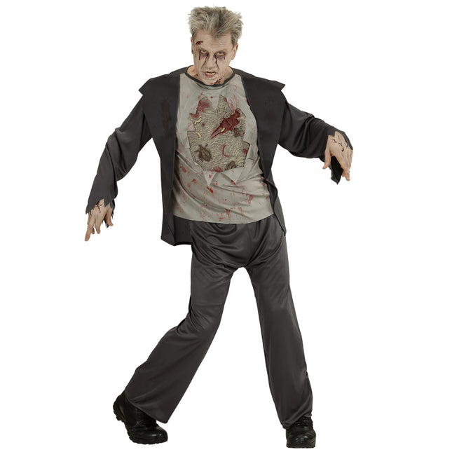 Costume d'Halloween Zombie noir pour homme