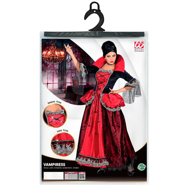 Robe d'Halloween Dames Vampire 3 pièces