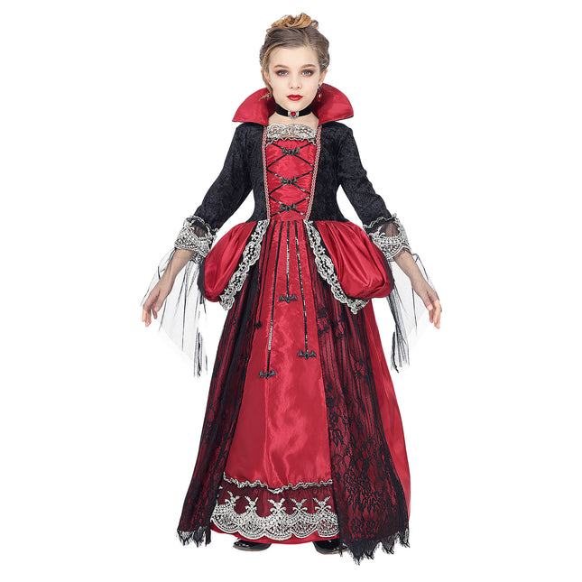 Robe d'Halloween Fille Vampire 3 pièces