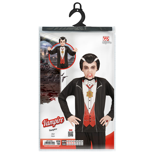 Chemise d'Halloween Enfant Vampire