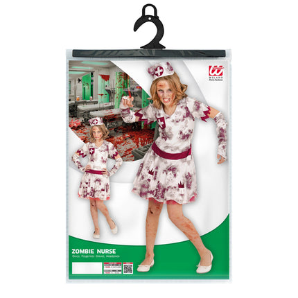 Robe d'Halloween Fille Infirmière Zombie