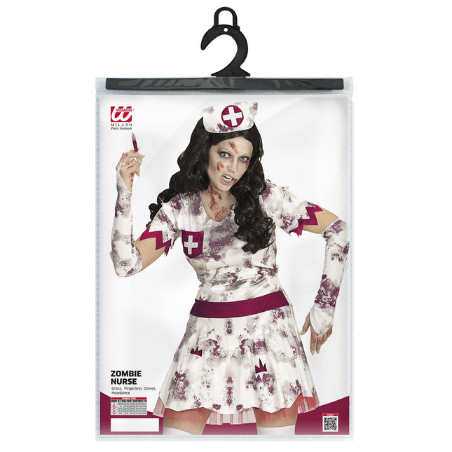 Robe d'Halloween Femme Infirmière Zombie