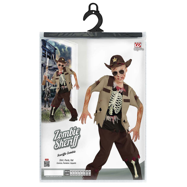 Costume d'Halloween Garçon Zombie Cowboy