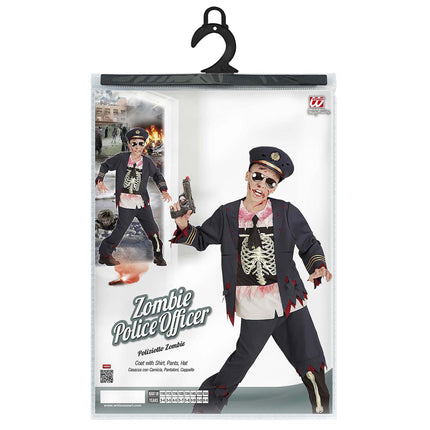 Costume d'Halloween Garçon Police Zombie