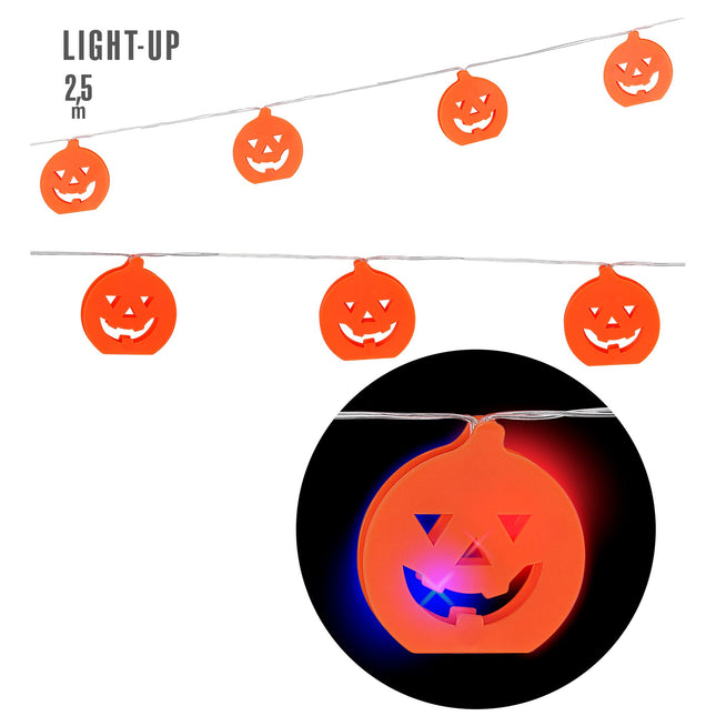 Guirlande Halloween Citrouille 2.5m