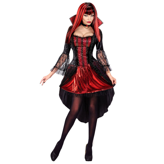 Robe d'Halloween Dames Vampire 2 pièces