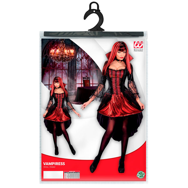 Robe d'Halloween Dames Vampire 2 pièces
