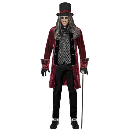 Halloween Costume Bordeaux Rouge Hommes Vampire