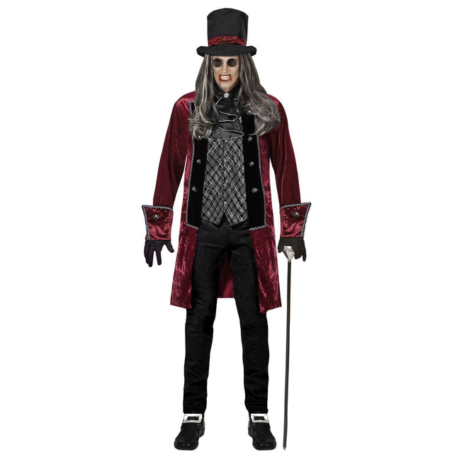 Halloween Costume Bordeaux Rouge Hommes Vampire