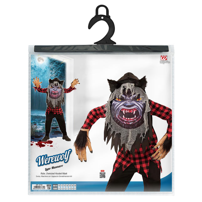 Costume d'Halloween Loup-garou gris