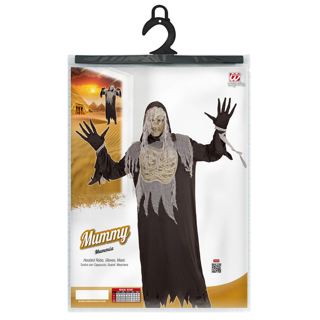 Costume d'Halloween Momie 4 pièces pour homme