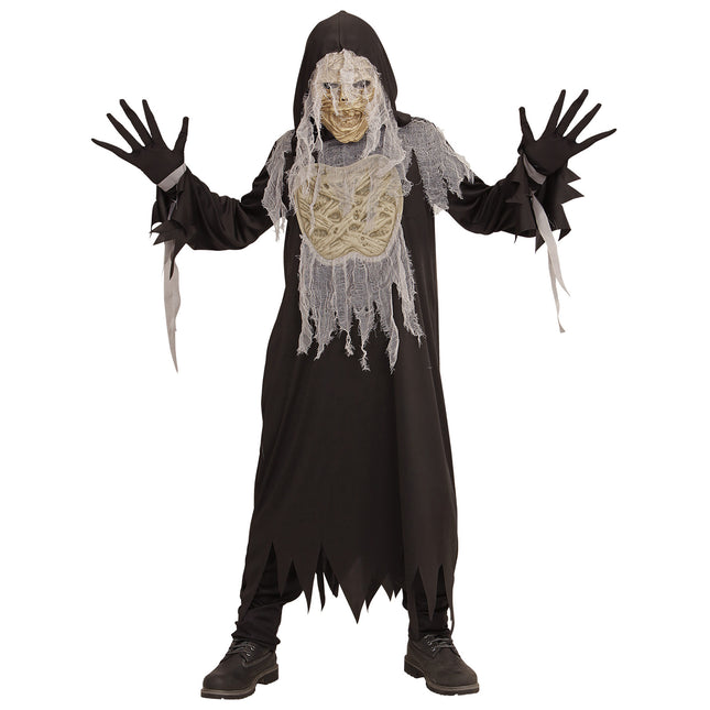 Costume d'Halloween enfant momie 4 pièces