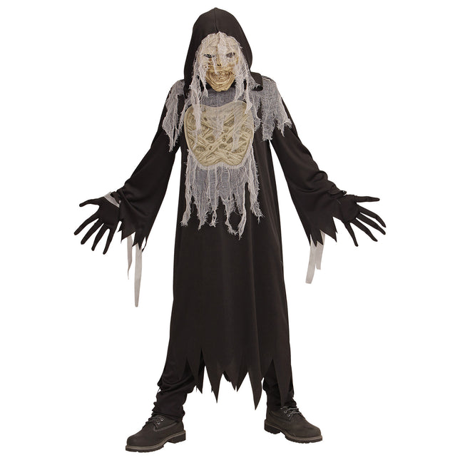 Costume d'Halloween enfant momie 4 pièces