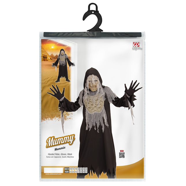 Costume d'Halloween enfant momie 4 pièces