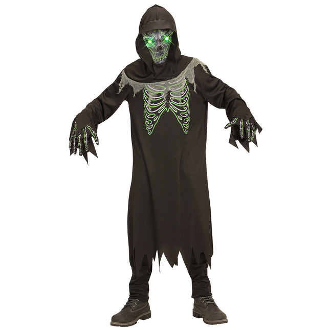 Costume d'Halloween Enfant Faucheur maigre 4 pièces