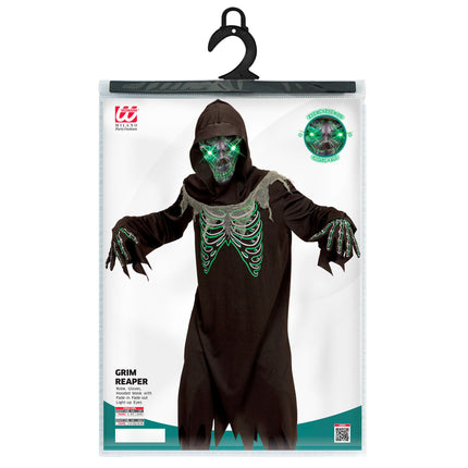 Costume d'Halloween Enfant Faucheur maigre 4 pièces
