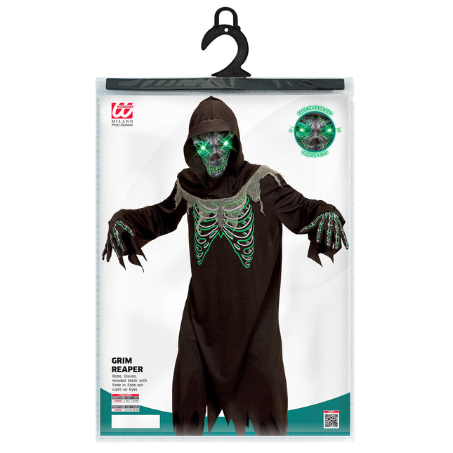 Costume d'Halloween Enfant Faucheur maigre 4 pièces