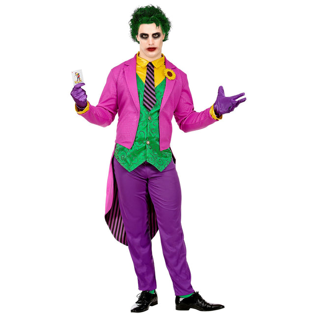 Costume d'Halloween Joker rose pour homme