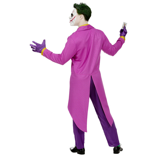 Costume d'Halloween Joker rose pour homme