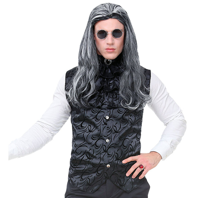 Gilet d'Halloween Noir Gothique