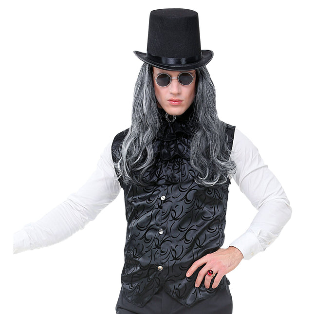 Gilet d'Halloween Noir Gothique