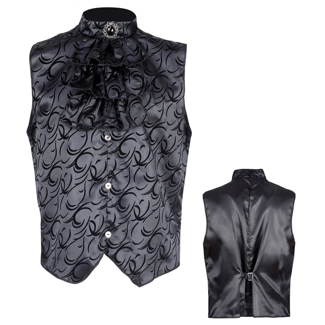 Gilet d'Halloween Noir Gothique