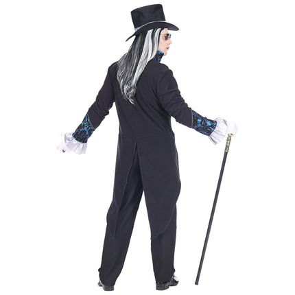 Costume d'Halloween Noir Bleu Vampire Homme