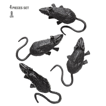 Fausse souris d'Halloween 9cm 4pcs