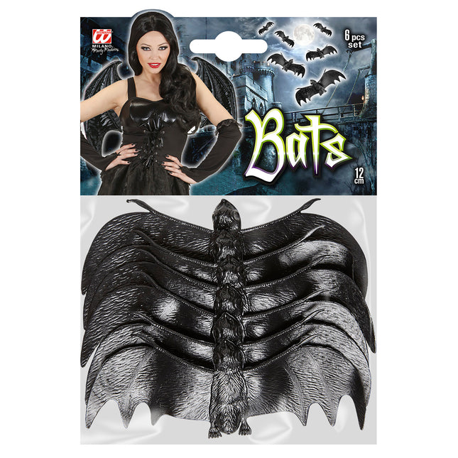 Fausse chauve-souris noire 13.5cm 6pcs