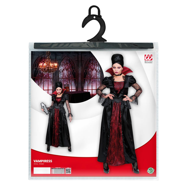 Costume d'Halloween Femme Vampire avec Tour de cou