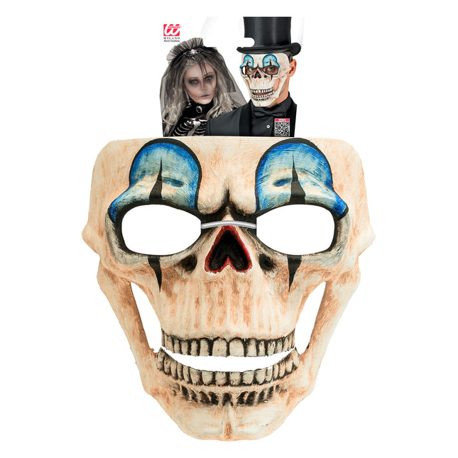 Masque d'Halloween Crâne bleu