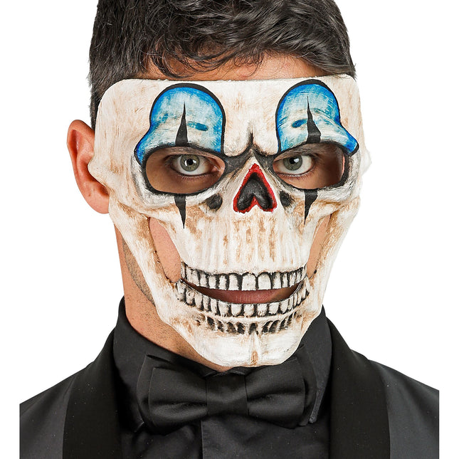 Masque d'Halloween Crâne bleu