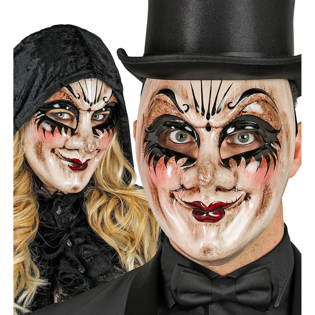 Masque d'Halloween Poupée homme effrayant