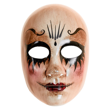 Masque d'Halloween Poupée Femme