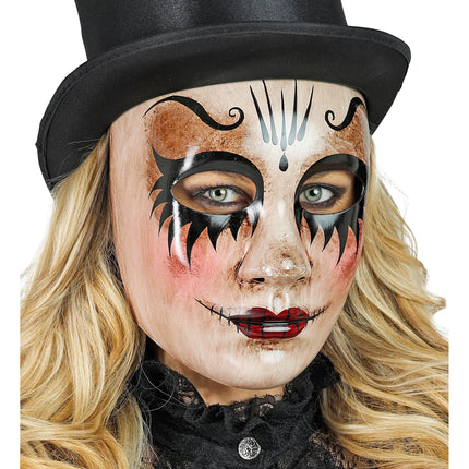 Masque d'Halloween Poupée Femme