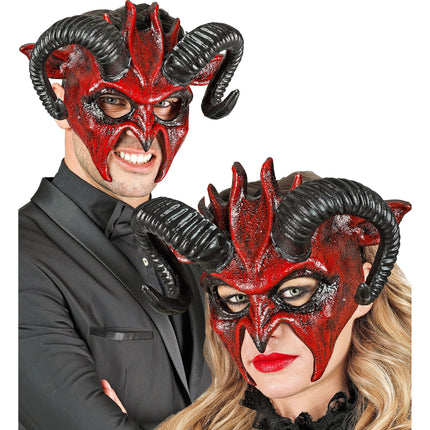 Masque d'Halloween Diable noir