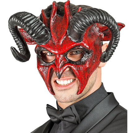 Masque d'Halloween Diable noir
